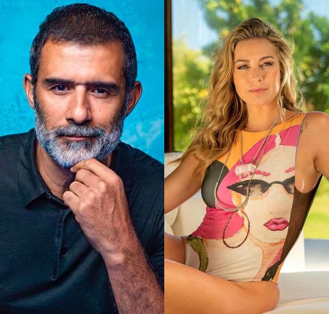 Revirando o baú! Em abril de 2022, durante a participação no podcast Papagaio Falante, Marcos Pasquim revelou que viveu um romance com Luana Piovani. O affair entre os atores rolou nos bastidores da minissérie O quinto dos Infernos, reproduzida na TV Globo em 2002. Na época, o breve relacionamento não foi descoberto, já que os pombinhos foram bem discretos. Ela foi meu par romântico. Eu estava solteiro, ela estava solteira também. Na vida real, a gente tentou ter um trelelê rápido, mas não aconteceu... O ator nascido em 14 de junho de 1969 interpretou o protagonista Dom Pedro I enquanto Piovani fez o papel de Domitila, a Marquês de Santos. E detalhe: as cenas quentes que os dois viveram nas telinhas parecem ter incentivado o romance entre a dupla. Uma das cenas mais quentes que eu fiz na carreira foi com ela. Uma cena na árvore, em Quinto dos infernos. Muito legal a cena... Não foi nada técnico. Foi encostado na árvore... Foi uma cena incrível. Ui!