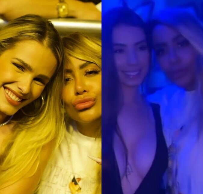 Yasmin Brunet curte <i>show</i> de Dilsinho com Maria Lina Deggan e Rafaella Santos