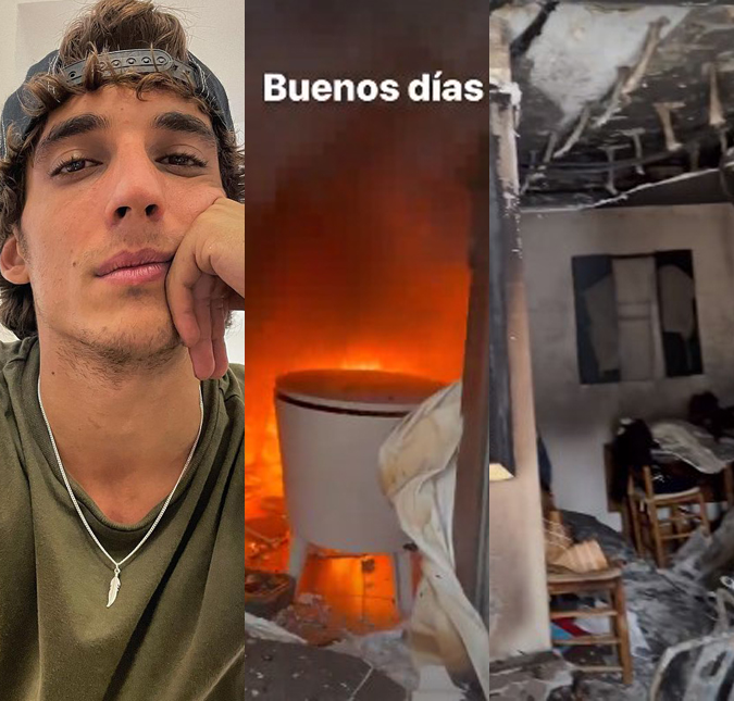 Miguel Herrán, o personagem Rio de <i>La Casa de Papel</i>, chora ao mostrar incêndio: <i>Minha casa</i>