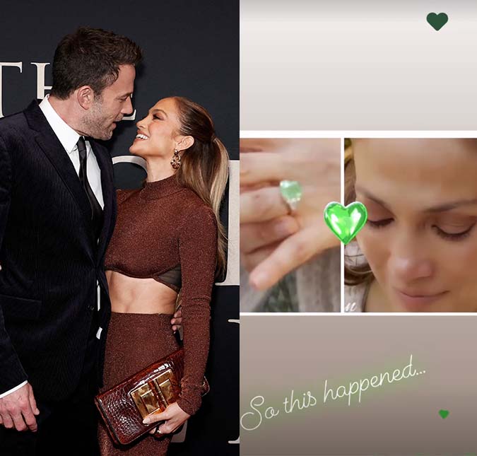 Após 18 anos, Jennifer Lopez e Ben Affleck estão noivos pela segunda vez e anel novamente chama atenção