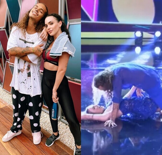 Vitão deixa parceira cair em sua estreia no <i>Dança dos Famosos</i>; assista!