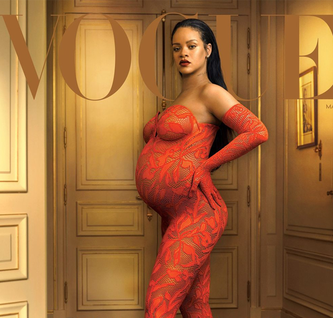 Rihanna exibe lindo barrigão na capa da <i>Vogue</i> e fala sobre primeira gravidez: <i>Deve ser comemorativo</i>