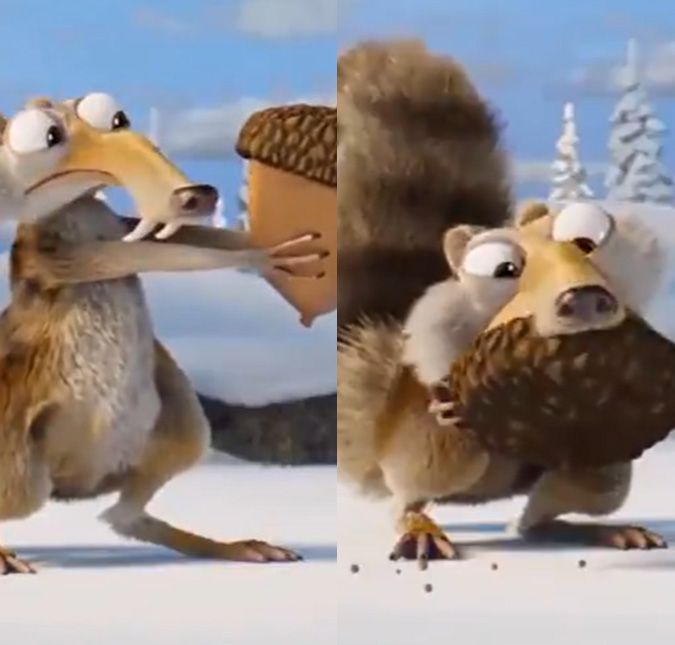 Personagem Scrat, da Era do Gelo, consegue finalmente comer sua noz em vídeo A cena final foi feita pelos criadores da franquia por conta do fechamento do Blue Sky Studios