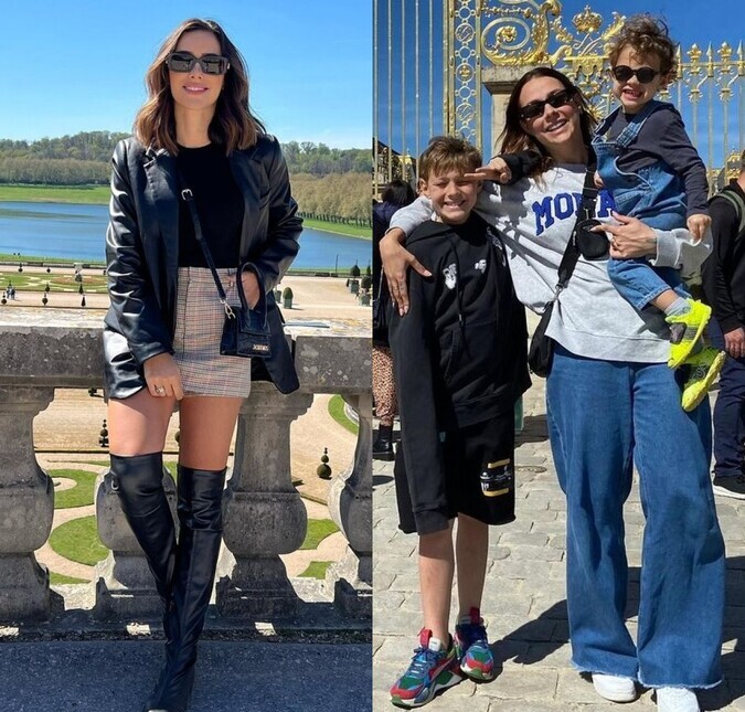 Bruna Biancardi, namorada de Neymar Jr., faz passeio na França com Carol Dantas e Davi Lucca
