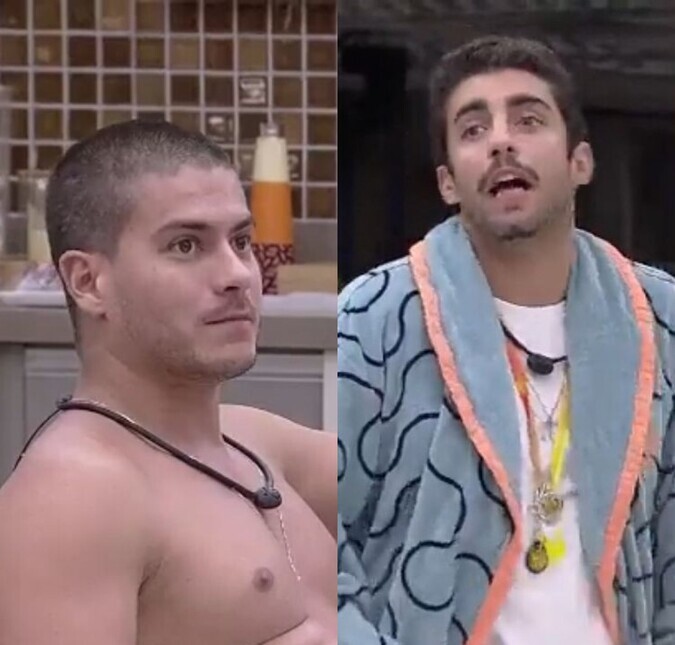 Pedro Scooby perde a calma em discussão com Arthur Aguiar no <i>BBB22: Ta p*****o? Quer brigar?</i>