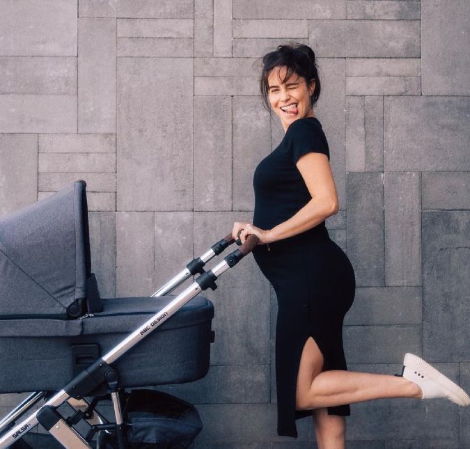 Grávida, Fernanda Vasconcellos esbanja barrigão, confira! A atriz espera o primeiro filho