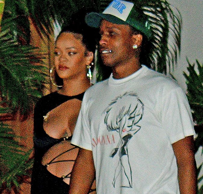 Rihanna e ASAP Rocky são vistos em clima de paz após boatos de traição