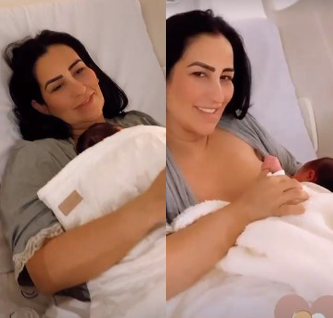 Fabíola Gadelha encanta ao compartilhar momentos ao lado da filha recém-nascida, Yarin