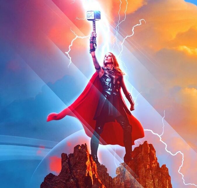 Natalie Portman brilha em novo pôster de <i>Thor: Amor e Trovão</i>