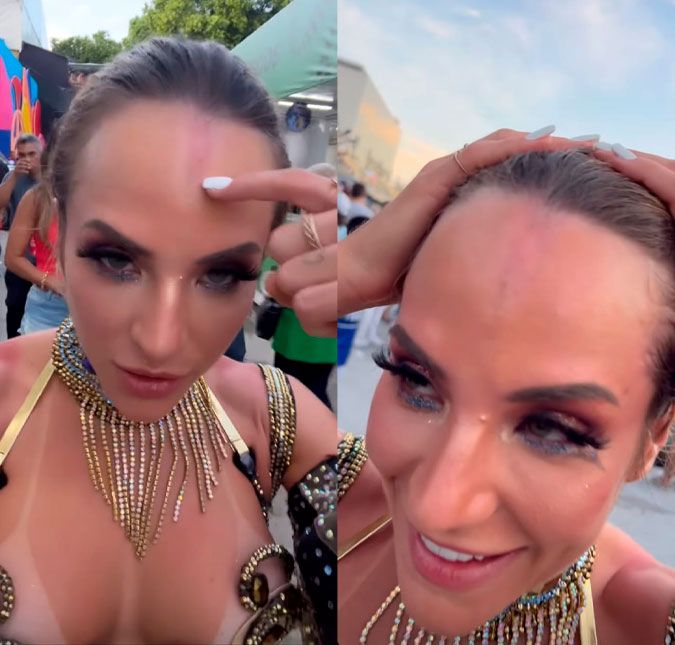 A cantora desfilou como musa da escola de samba Unidos de Vila Isabel