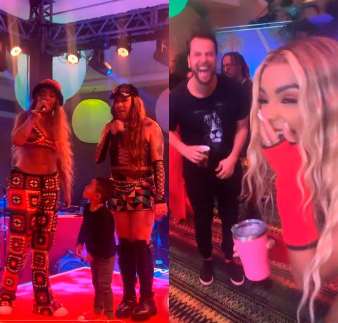 Apresentação de Glória Groove, Brunna Gonçalves no microfone, Gustavo do <i>BBB22</I> sambando... Veja os bastidores do aniversário de Ludmilla!