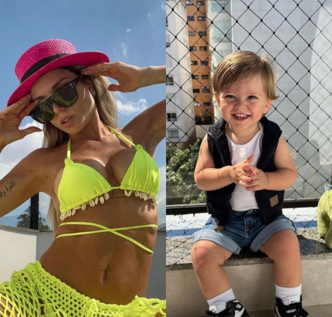 Flávia Viana já provou por a mais b que é verdadeiramente uma mãe pra lá de coruja. E recentemente a ex A Fazenda postou uma foto de seu filho, Gabriel, fruto da relação com Marcelo Zangrandi. Mas o que realmente chamou a atenção foi que os seguidores ficaram simplesmente encantados com a foto que Flávia postou mostrando o look do dia da criança, e que claro, ela super se derreteu pelo pequeno. Gabriel apareceu na série de fotos usando uma regatinha branca básica, um coletinho preto, shorts jeans e tênis. Na legenda, Flávia escreveu: Vamos de Look do Dia? O de hoje ficou tão lindo que vou postar aqui no feed pra vocês! Um carrossel PERFEITO do nosso Gabs. Flávia Viana já provou por a mais b que é verdadeiramente uma mãe pra lá de coruja. E recentemente a ex A Fazenda postou uma foto de seu filho, Gabriel, fruto da relação com Marcelo Zangrandi. Mas o que realmente chamou a atenção foi que os seguidores ficaram simplesmente encantados com a foto que Flávia postou mostrando o look do dia da criança, e que claro, ela super se derreteu pelo pequeno. Gabriel apareceu na série de fotos usando uma regatinha branca básica, um coletinho preto, shorts jeans e tênis. Na legenda, Flávia escreveu: Vamos de Look do Dia? O de hoje ficou tão lindo que vou postar aqui no feed pra vocês! Um carrossel PERFEITO do nosso Gabs.