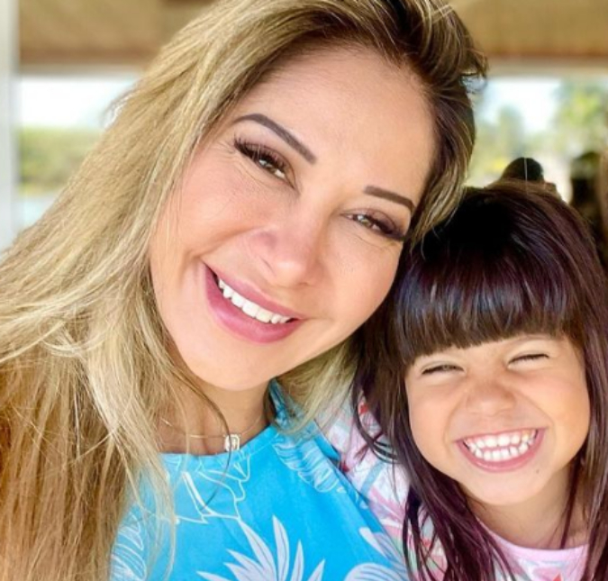 Maíra Cardi mostra áudio de filha de três anos de idade chorando por causa de Arthur Aguiar