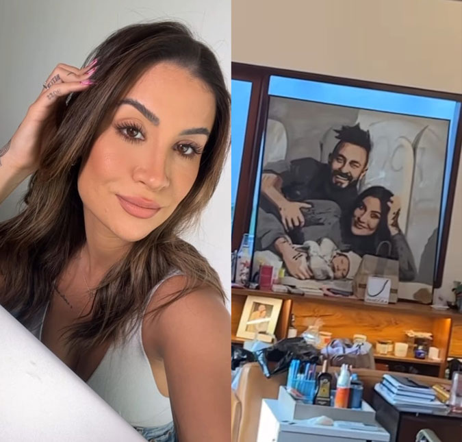 Mesmo após separação, Bianca Andrade não tirou quadro com imagem de Fred da decoração da casa