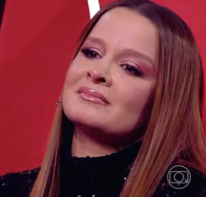 A cantora chorou durante o programa