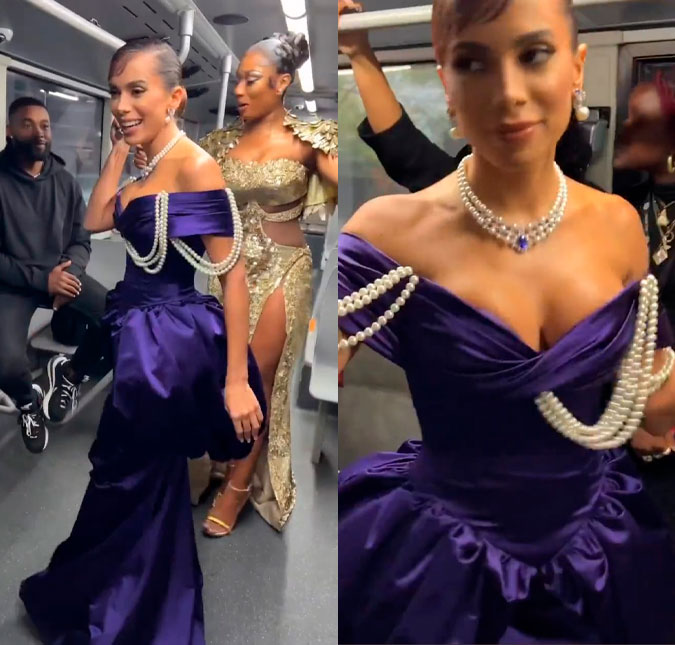 Anitta e Megan Thee Stallion se divertem em ônibus a caminho do <i>MET Gala 2022</i>; confira!