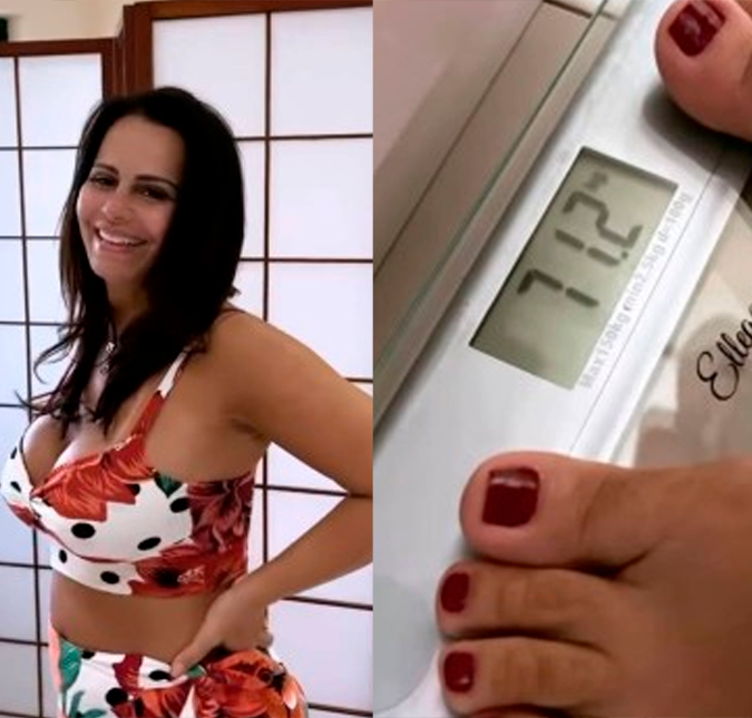 Logo após sambar muito na Sapucaí, durante os desfiles de Carnaval, ela decidiu subir na balança para descobrir quantos quilos ganhou. Em abril de 2022, a musa estava pesando 70 quilos, segundo ela, cinco a mais que o habitual. Vou pesar novamente, mas estou achando que não engordei muito, não. Agora, Araújo entregou que está com 71,2 quilos. Ah, foi bem pouquinho, comemorou. Também tu sambou, né?, respondeu a médica.