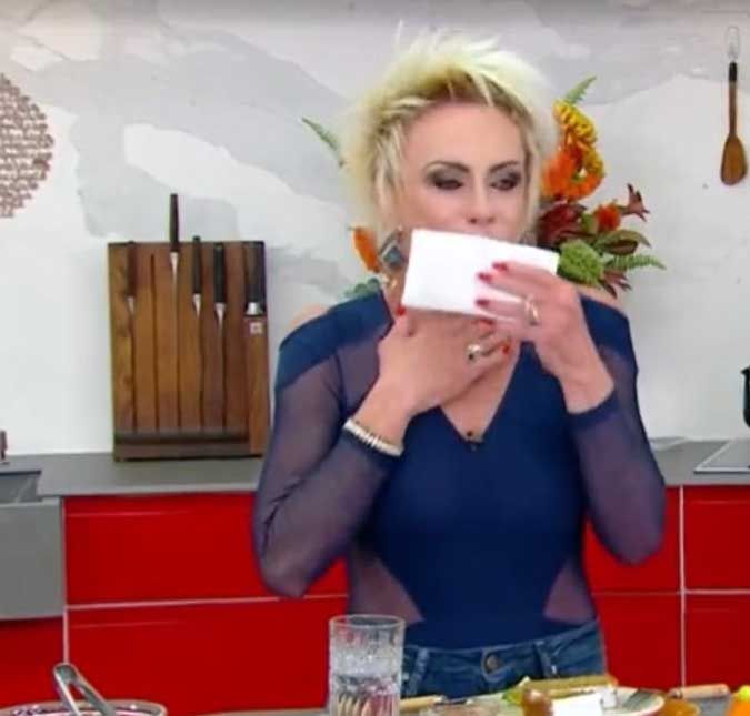 A apresentadora encerrou o programa às pressas