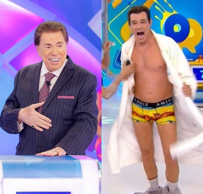 Silvio Santos alfineta Celso Portiolli após apresentador aparecer de cueca no <i>Domingo Legal: Isso é apelação</i>