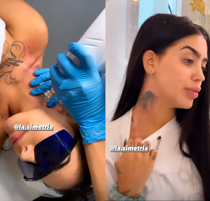 MC Mirella remove tatuagens em homenagem ao ex-marido, Dynho Alves, diz colunista