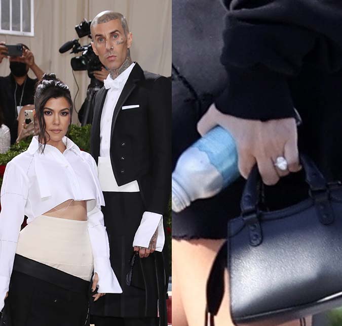 Kourtney Kardashian revela ter acidentalmente quebrado seu anel de noivado de cinco milhões de reais: -<i>Tive um colapso nervoso</i>