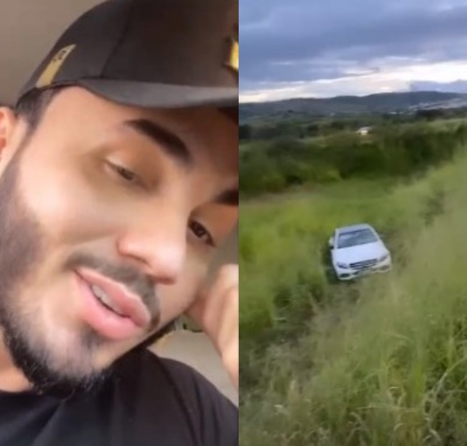 Cantor sertanejo sofre acidente de carro, não se machuca e declara: <I>Sou um cara muito abençoado</I>