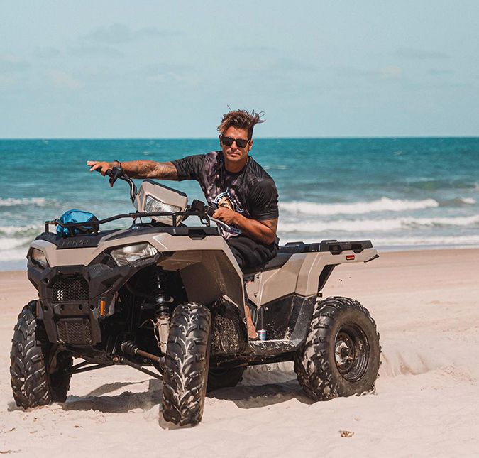 O atleta também explicou um pouco de como são as gravações do reality