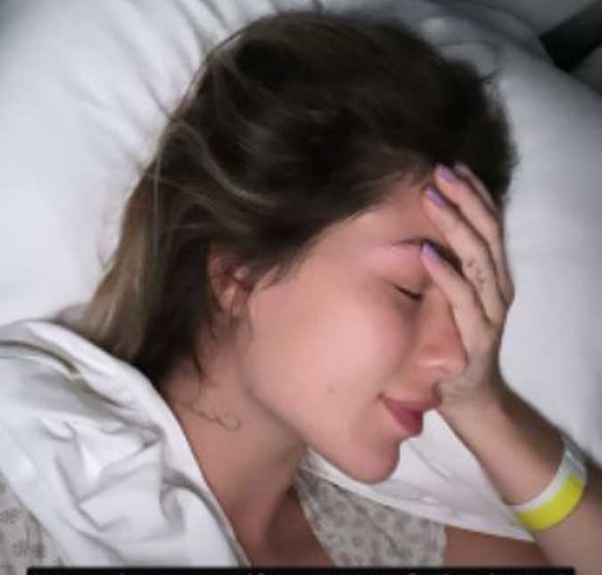 Hospitalizada, Virginia Fonseca faz atualização do seu estado de saúde: <i>Acordei com bastante dor</i>