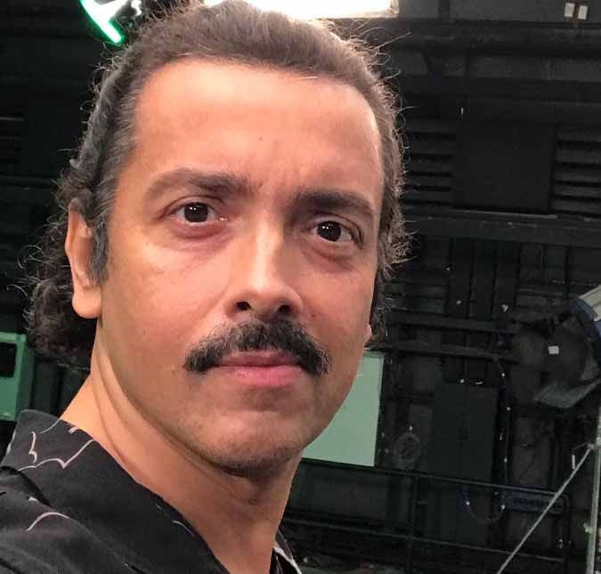 O ator se emocionou durante coletiva de imprensa