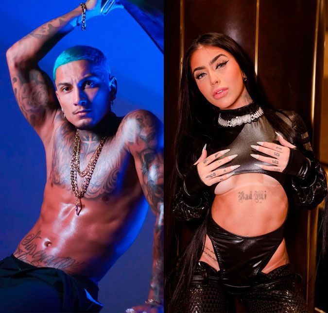 O ex casal esteve na festa de aniversário do MC Gui