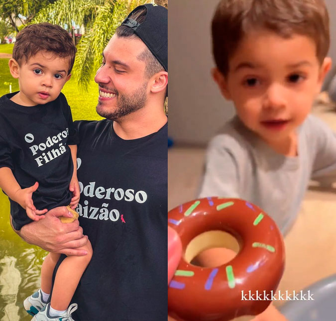 Murilo Huff compartilha vídeo do filho falando e encanta a <I>web</i>; veja!
