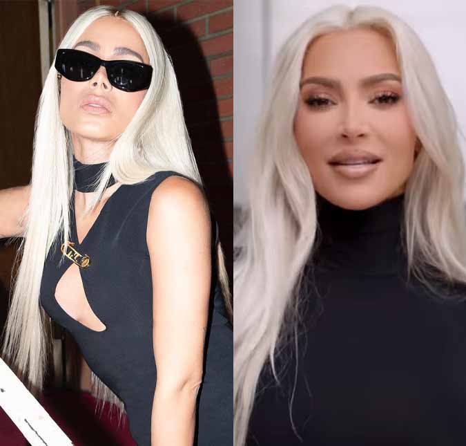 Kim, é você? Anitta é comparada com socialite após foto com lace platinada