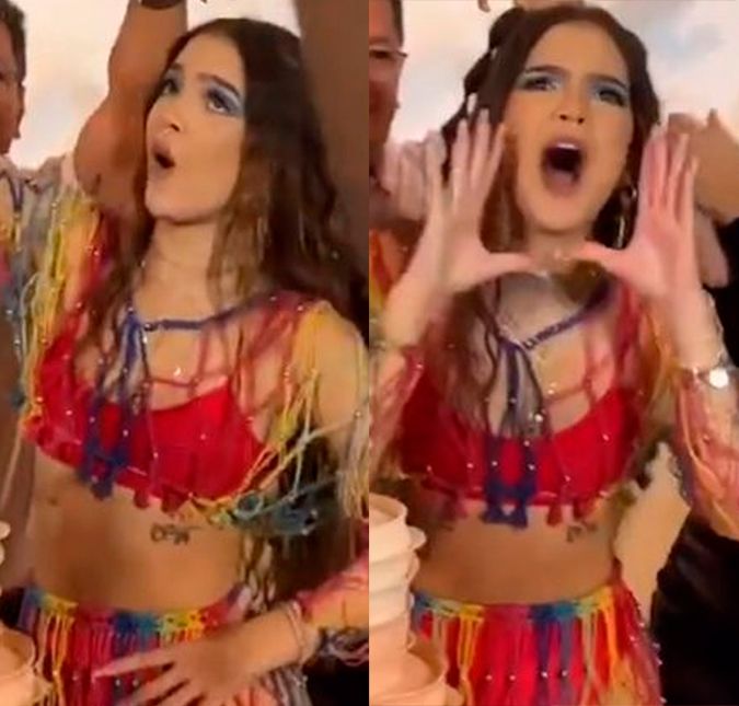 Mel Maia deixa família sem graça ao cantar parabéns com palavrões: Baixou o nível A atriz completou 18 anos de idade em uma baixa festa de funk
