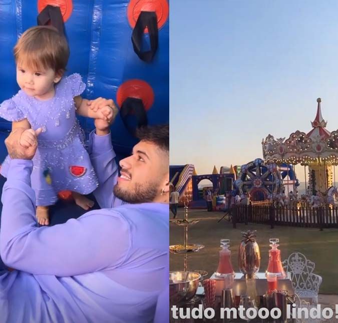 Virginia Fonseca mostra detalhes da primeira festa de aniversário de Maria Alice, confira! O evento possui diversos brinquedos enormes como carrossel, piscina de bolinhas e muito mais!