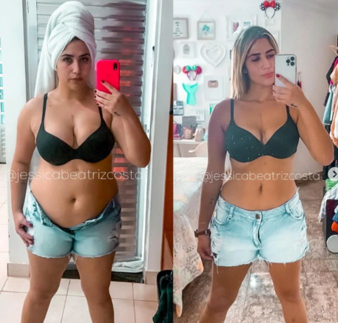A criadora de conteúdo postou um relato nas redes sociais sobre sua rápida mudança corporal