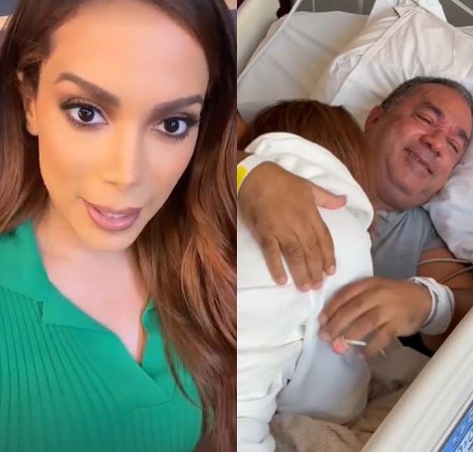 Anitta revela que pai descobriu câncer de pulmão após sofrer AVC, e comemora cura: <i>Milagres acontecem e orações funcionam</i>