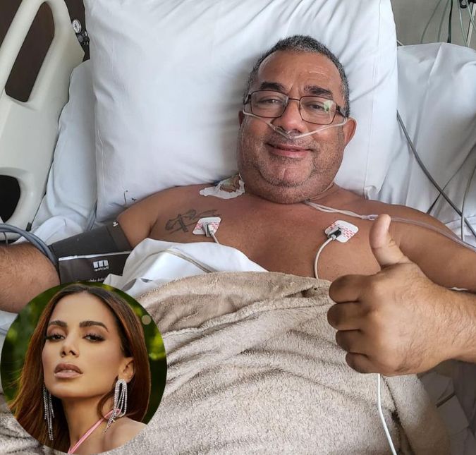 O pai de Anitta está internado porque descobriu um AVC e um câncer de pulmão