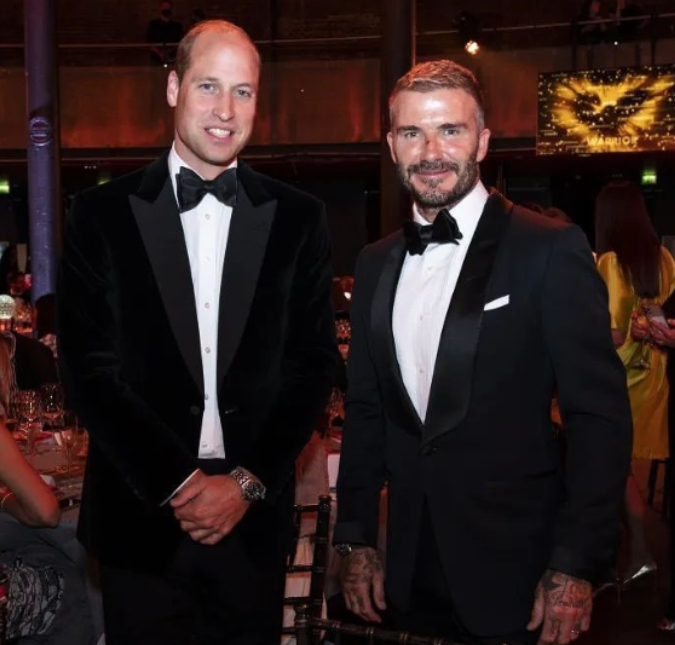 David Beckham posta homenagem para Príncipe William nas redes sociais