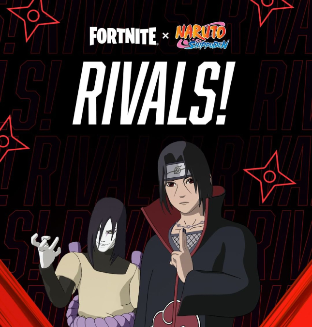 Jogo <i>Fortnite</i> recebe novos trajes de <i>Naruto Shippuden</i>