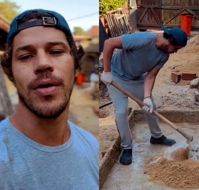 José Loreto coloca a mão na massa e ensina seguidores a fazer cimento; veja! Em tom de brincadeira, o ator compartilhou a indignação ao saber que o material não é comprado pronto