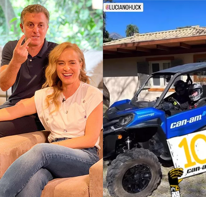 Filhos de Angelica e Luciano Huck ostentam quadriciclo de 110 mil reais