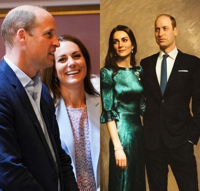 Primeiro retrato de Kate Middleton e Príncipe William é revelado
