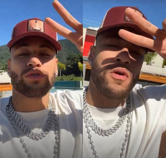 Após rumores de que teria beijado influenciadora em festa, Neymar Jr. se pronuncia: - <i>Alô fake news</i>