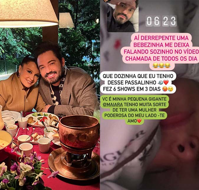 Maiara dorme durante chamada de vídeo com Fernando Zor e cantor brinca: <i>Me deixou falando sozinho</i>