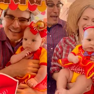 Edson Celulari comemora quatro meses da filha com festa junina. Confira os mesversários mais marcantes dos filhos dos famosos!