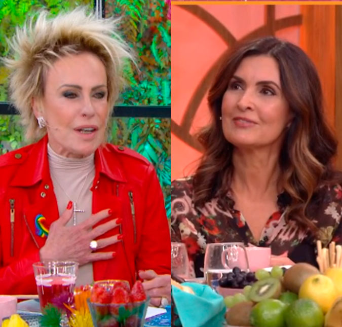 Fátima Bernardes toma café da manhã com Ana Maria Braga e fala sobre o <i>The Voice: - Conversei nada com o Boninho</i>