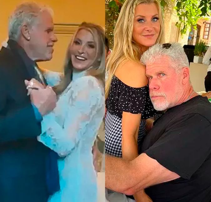 Ron Perlman, astro de Hellboy e Sons Of Anarchy, por exemplo, se casou com Alisson Dunbar, que é 23 anos mais nova. A troca de alianças rolou sete meses após o artista assinar o divórcio de Opal Stone, mãe de seus dois filhos e esposa ao longo de 38 anos. Eita! Ron e Alisson emendaram o casamento na Itália com a lua de mel pela Europa.