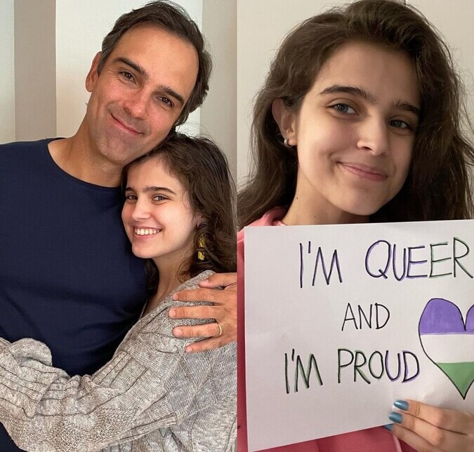 Filha de Tadeu Schmidt celebra o Dia do Orgulho LGBTQIA+: <i>Sou queer e me orgulho</i>