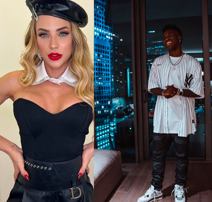 Gabi Martins nega ficada com Vinícius Jr. e revela que ele teria beijado Flay em festa