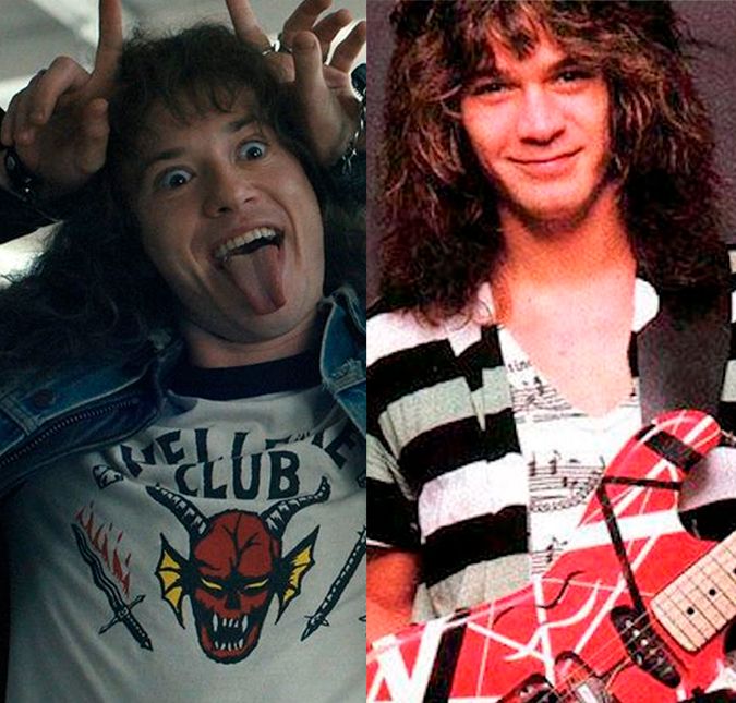 Eddie é aquele novo personagem que chega de mansinho, como quem não quer nada, e conquista o coração do público. Você sabia que o personagem é uma homenagem ao guitarrista e cofundador do banda de rock Van Halen, Eddie Van Allen. Além do nome, os cabelos compridos, as roupas e o amor pela guitarra entregam a referência.